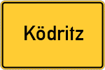 Place name sign Ködritz