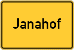 Place name sign Janahof