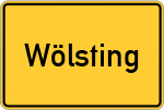 Place name sign Wölsting