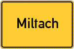 Place name sign Miltach