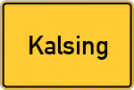 Place name sign Kalsing