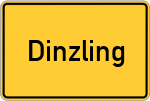 Place name sign Dinzling