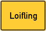 Place name sign Loifling