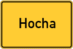 Place name sign Hocha