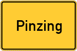 Place name sign Pinzing