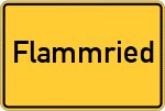 Place name sign Flammried, Niederbayern