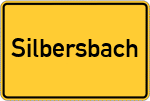Place name sign Silbersbach