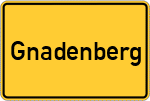 Place name sign Gnadenberg