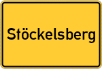 Place name sign Stöckelsberg