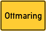 Place name sign Ottmaring, Oberpfalz