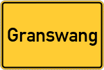 Place name sign Granswang