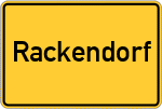 Place name sign Rackendorf
