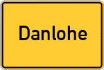 Place name sign Danlohe