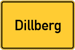 Place name sign Dillberg