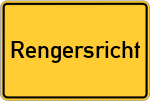 Place name sign Rengersricht