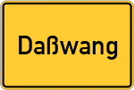 Place name sign Daßwang