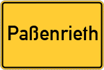 Place name sign Paßenrieth