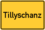 Place name sign Tillyschanz