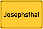 Place name sign Josephsthal