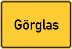 Place name sign Görglas