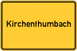 Place name sign Kirchenthumbach