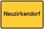Place name sign Neuzirkendorf