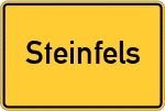 Place name sign Steinfels, Oberpfalz