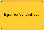 Place name sign Isgier bei Vohenstrauß