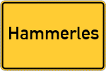 Place name sign Hammerles