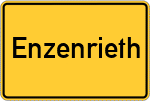 Place name sign Enzenrieth