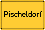 Place name sign Pischeldorf, Markt