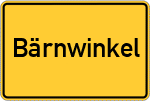 Place name sign Bärnwinkel
