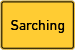 Place name sign Sarching