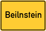 Place name sign Beilnstein