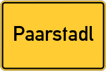 Place name sign Paarstadl