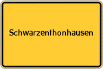 Place name sign Schwarzenthonhausen