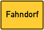 Place name sign Fahndorf