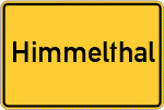 Place name sign Himmelthal