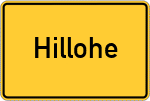 Place name sign Hillohe