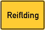 Place name sign Reiflding