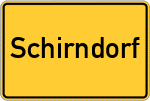 Place name sign Schirndorf