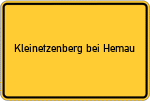 Place name sign Kleinetzenberg bei Hemau