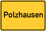 Place name sign Polzhausen
