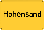Place name sign Hohensand
