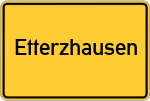 Place name sign Etterzhausen