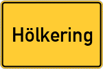 Place name sign Hölkering
