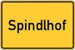 Place name sign Spindlhof