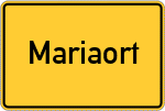 Place name sign Mariaort