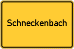 Place name sign Schneckenbach