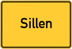 Place name sign Sillen, Oberpfalz
